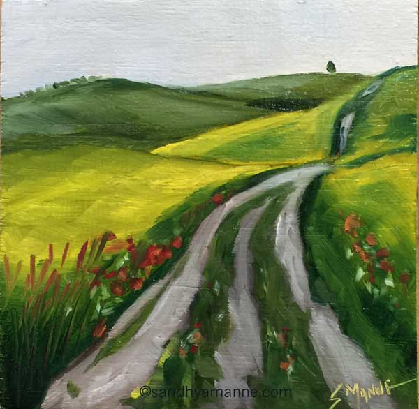 Up the hill