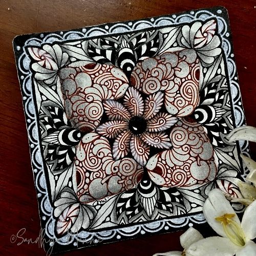 Day 31 of ORNATE SQUARE with String 31, 31 Days of Zen!