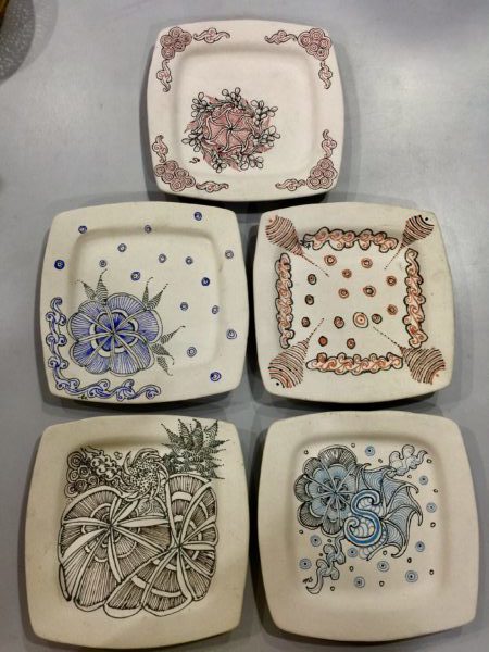 ZENTANGLE ON CERAMIC
