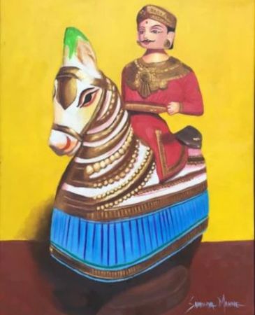 Man-dancing-with-his-horse-still-life-oil-painting-frames-sandhyamanne-studio-ecr.jpg