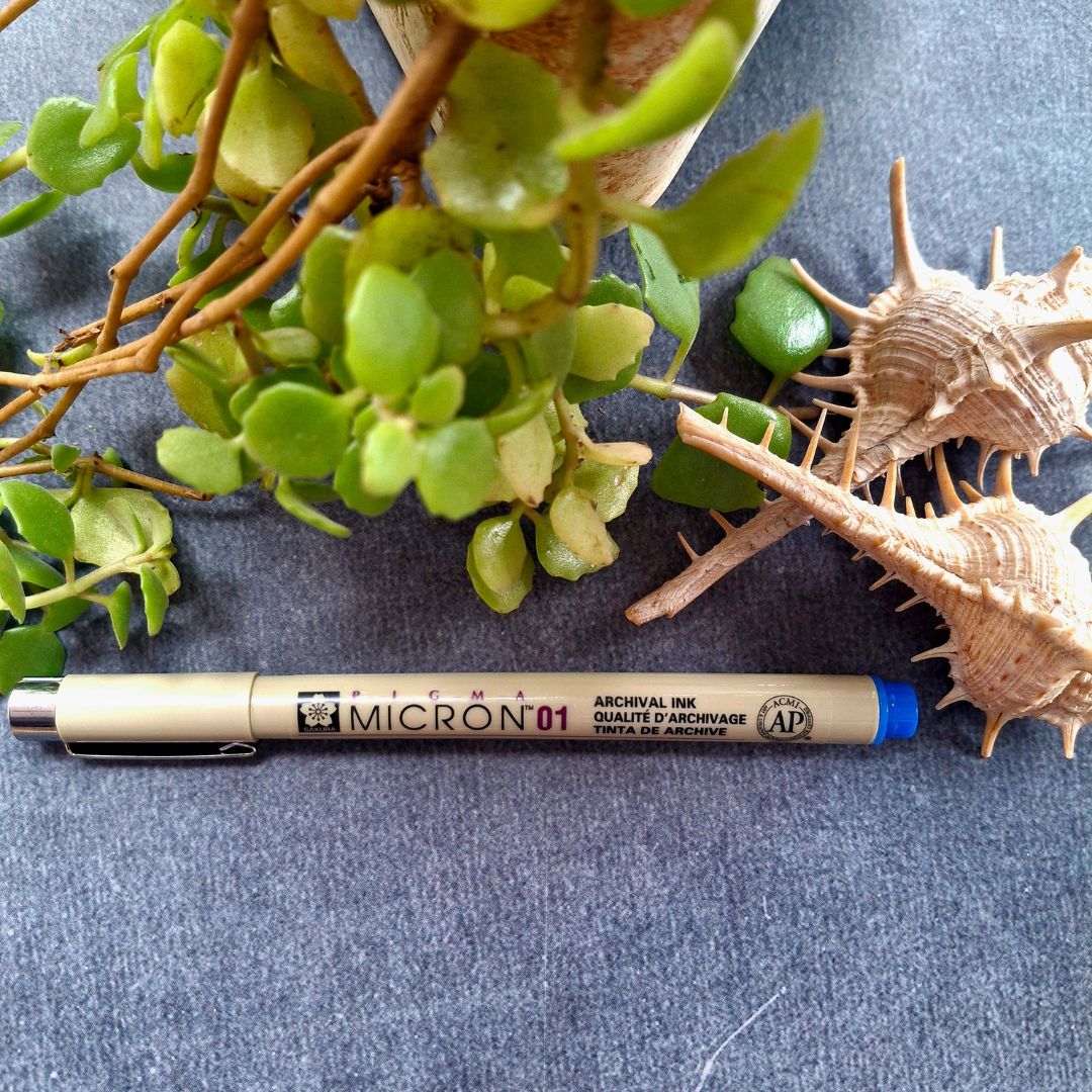 Micron-01-blue-pen-tangle-supplies-zentangle-sandhyamannestudio-ecr-chennai.jpg