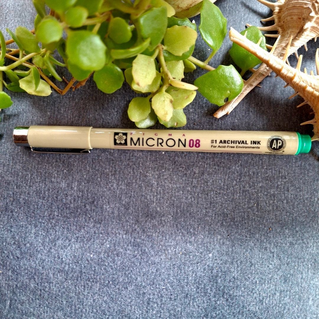 Micron-08-green-pen-tangle-supplies-zentangle-sandhyamannestudio-ecr-chennai.jpg