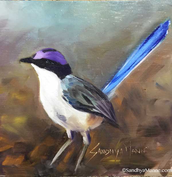 The_Purple-Crowned-Fairywren-oilpainting-birds-sandhyamanne.jpg