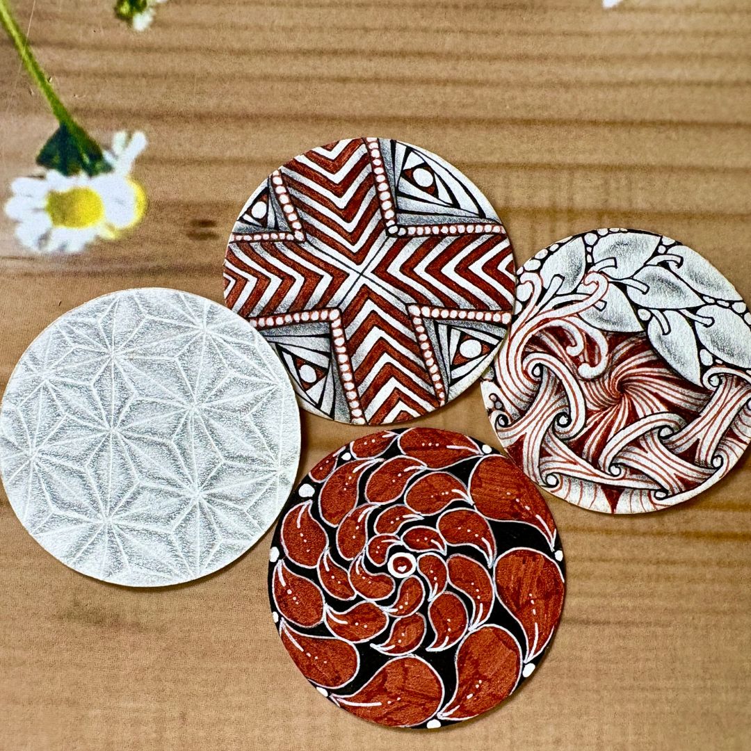 White Round Tiles * Small