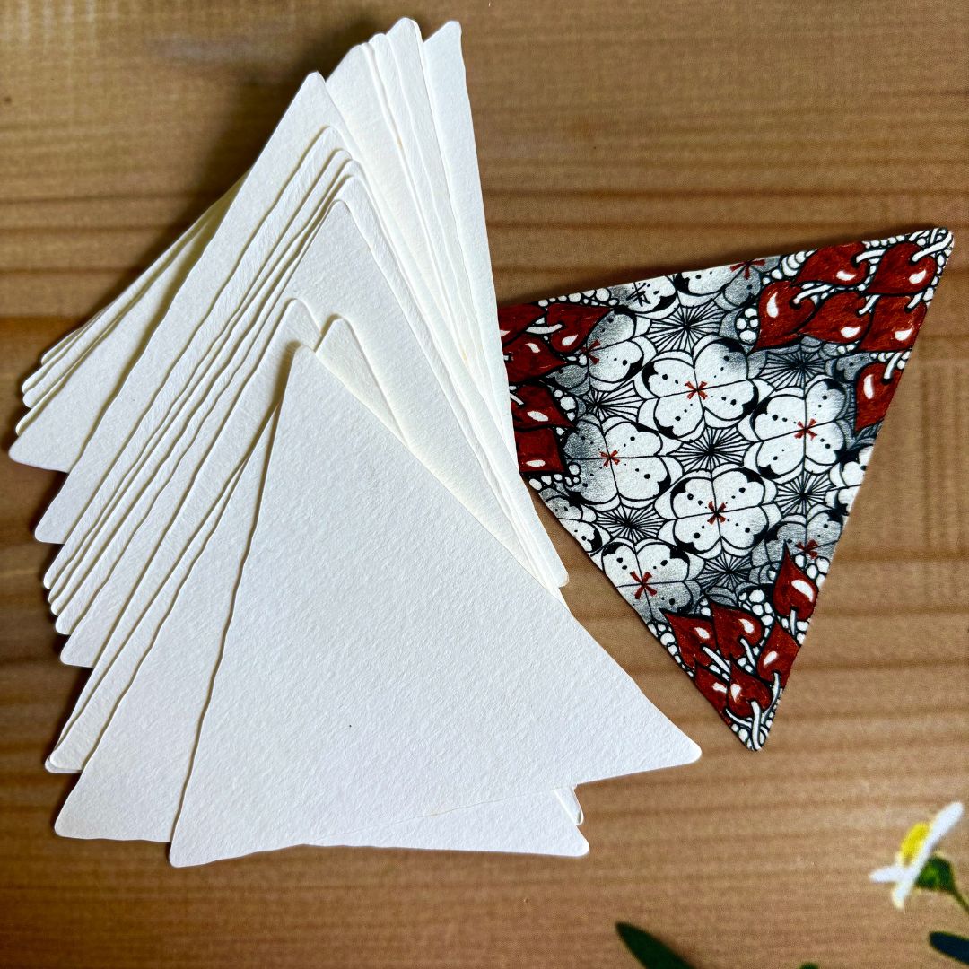 White Triangle Tiles