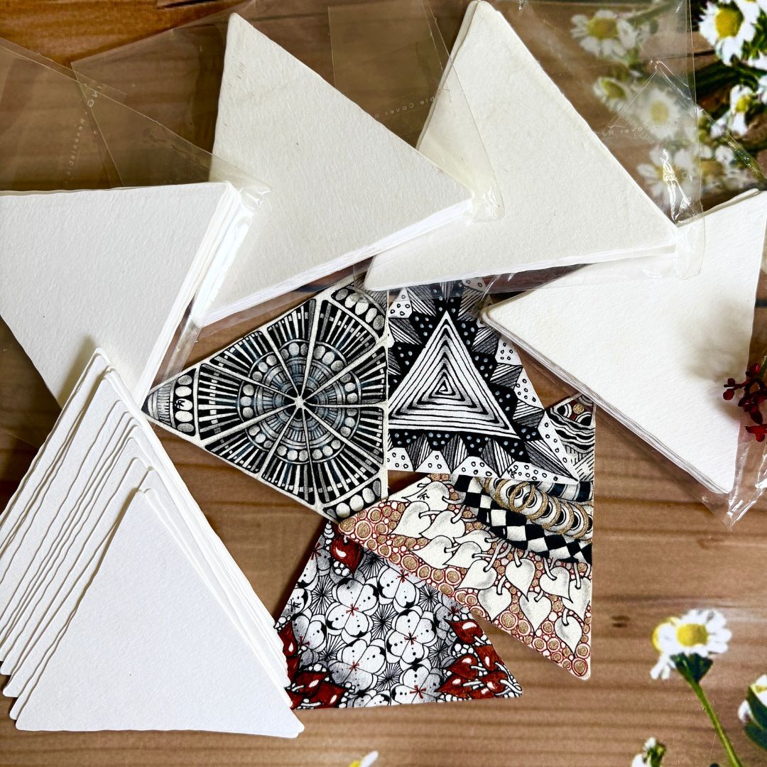 White Triangle Tiles